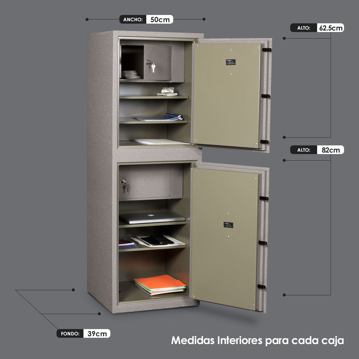 CAJA FUERTE 2 EN 1 MOD. 70-90