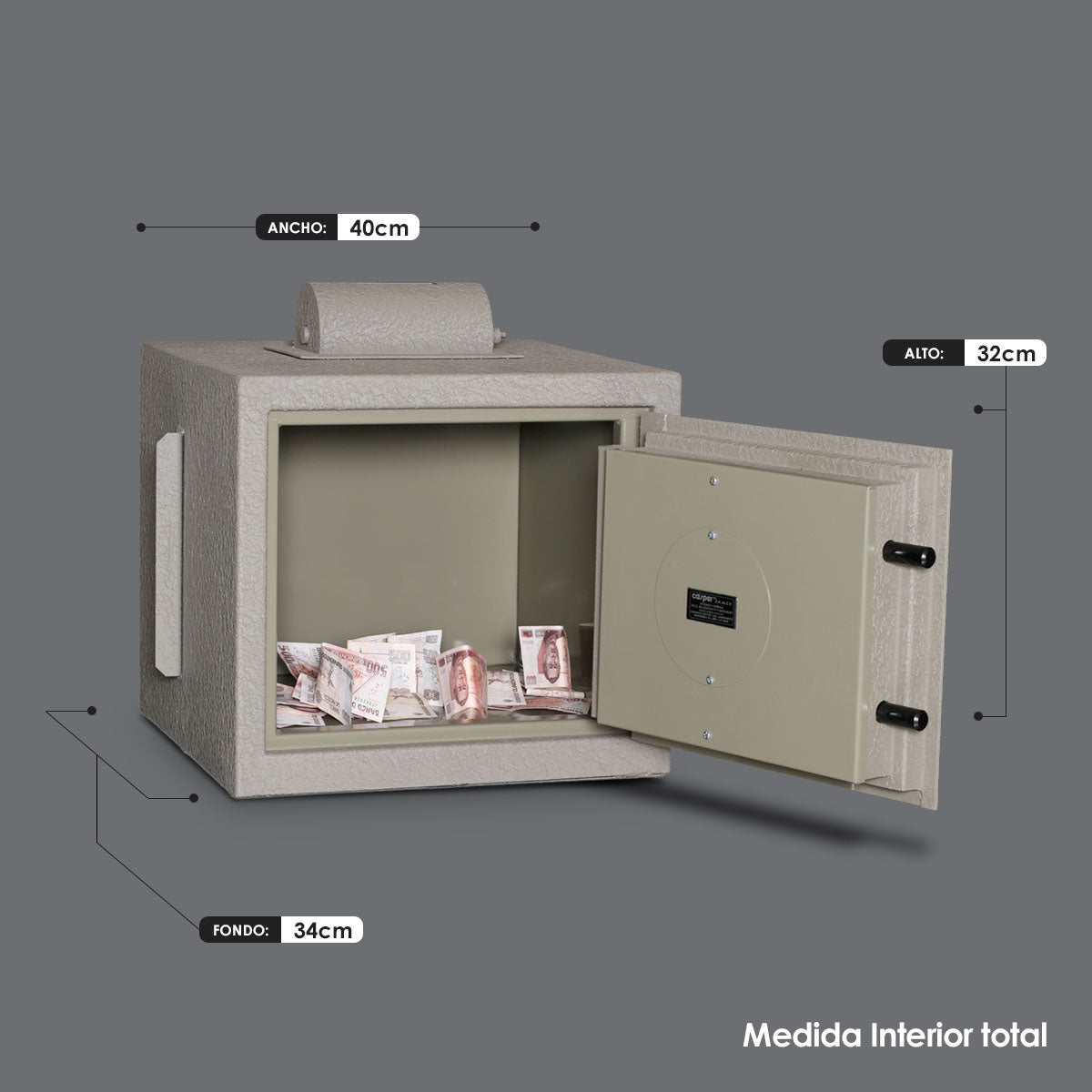 CAJA FUERTE CON BUZÓN ROTATIVO MOD. BR-40