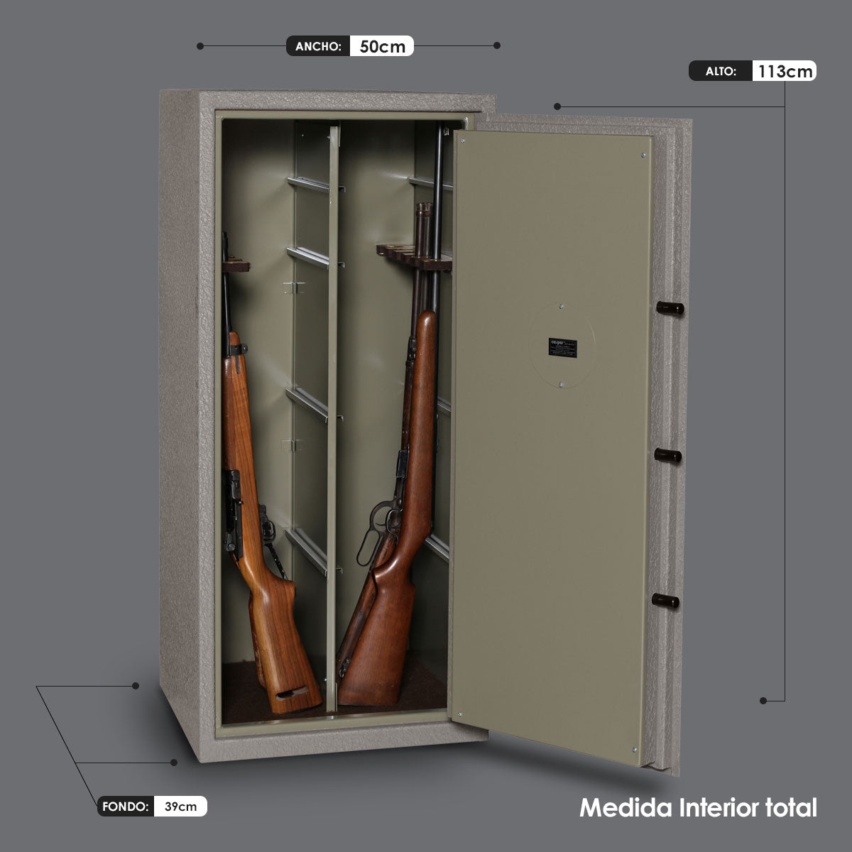 CAJA FUERTE PARA GUARDAR ARMAS MOD. GA-120
