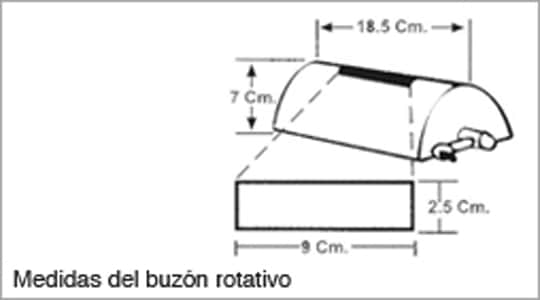 CAJA FUERTE CON BUZÓN ROTATIVO MOD. BR-40