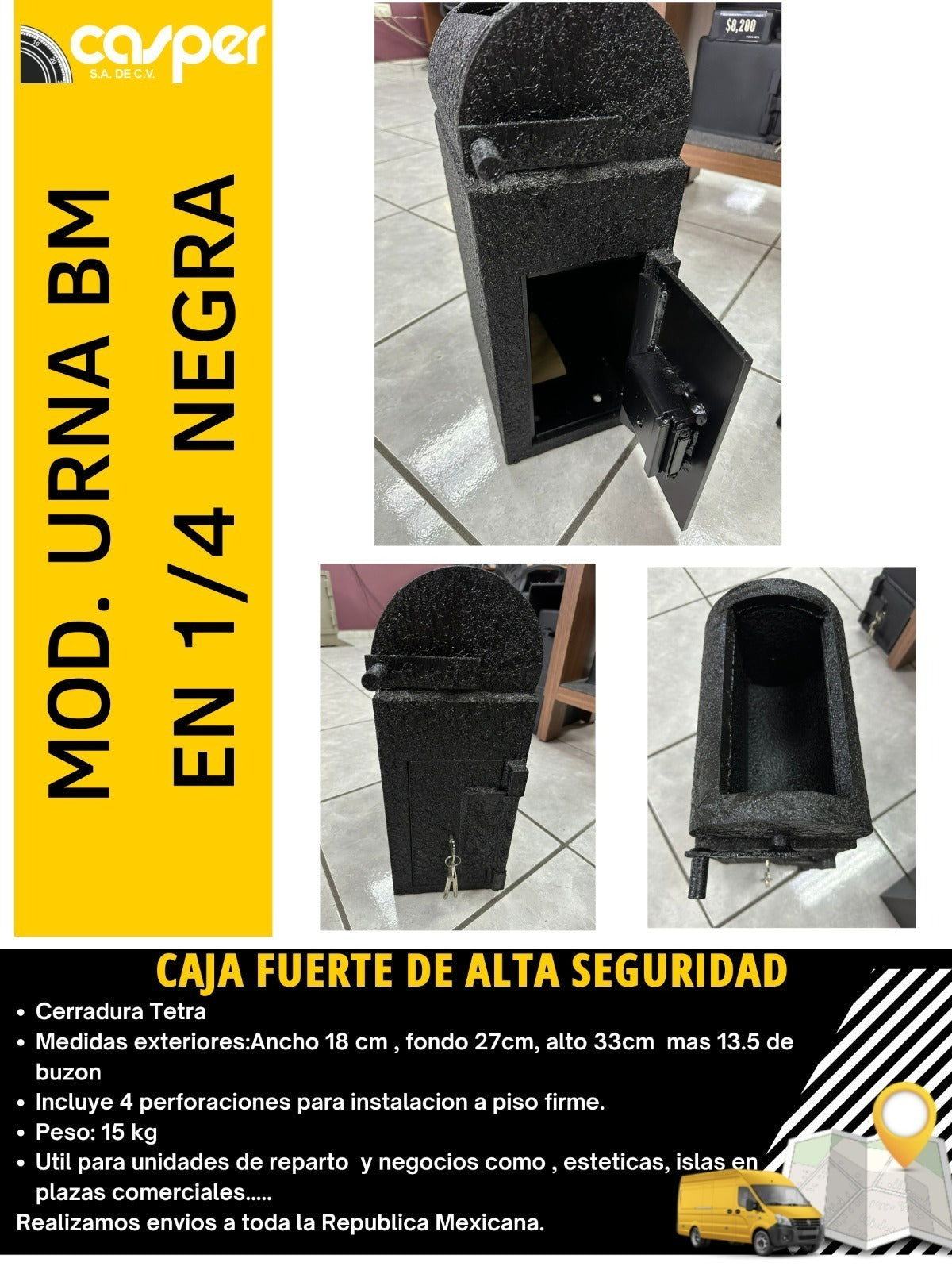 URNA ANTIASALTO NO. 2 BR DOBLE