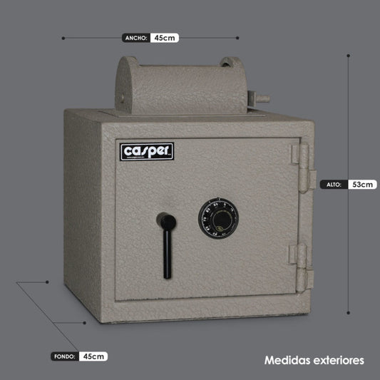 CAJA FUERTE CON BUZÓN ROTATIVO MOD. BR-40-BM