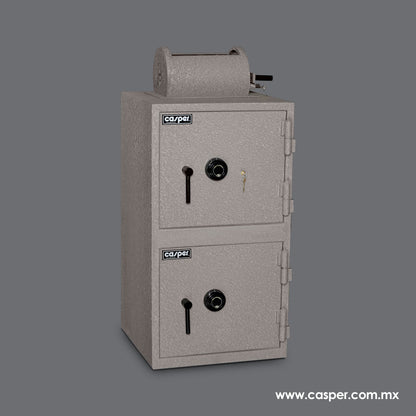 CAJA FUERTE 2 EN 1 MOD. 50-50 BR CON LLAVE DE GUARDIA