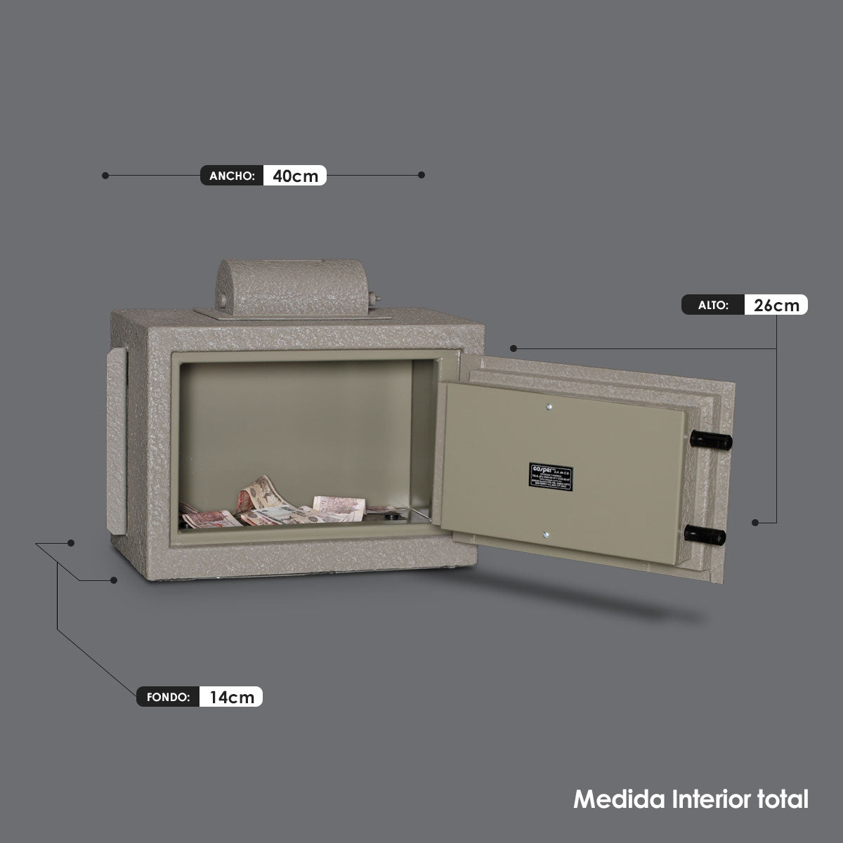 CAJA FUERTE CON BUZÓN ROTATIVO MOD. BR-32