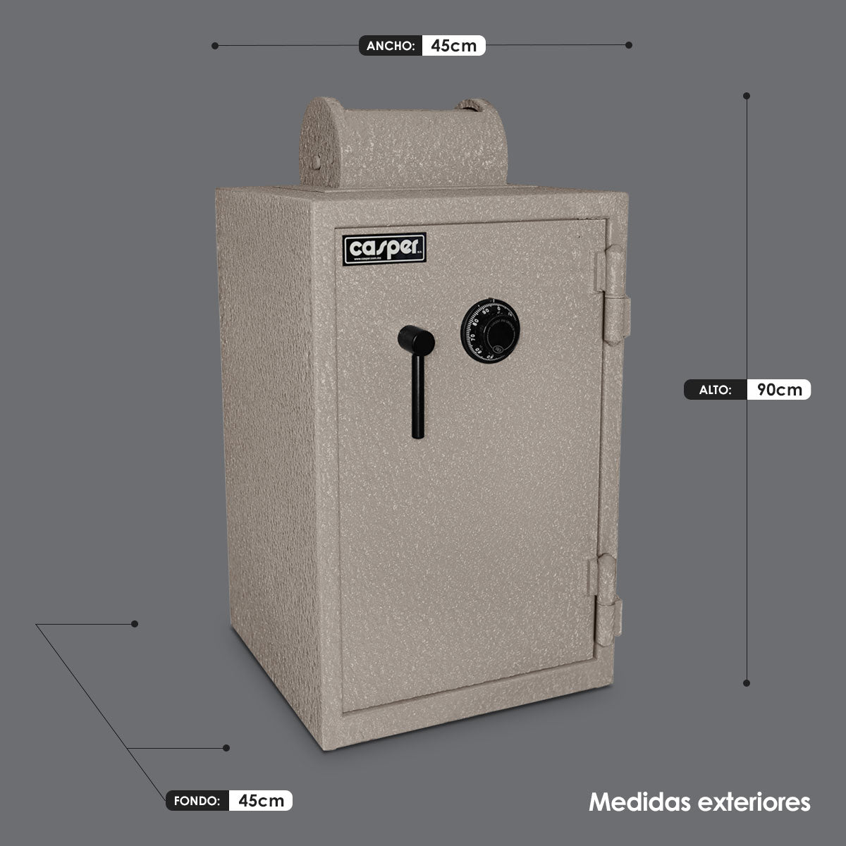 CAJA FUERTE CON BUZÓN ROTATIVO MOD. BR-70×45-BM