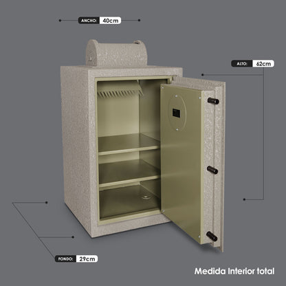 CAJA FUERTE CON BUZÓN ROTATIVO MOD. BR-70×45-BM