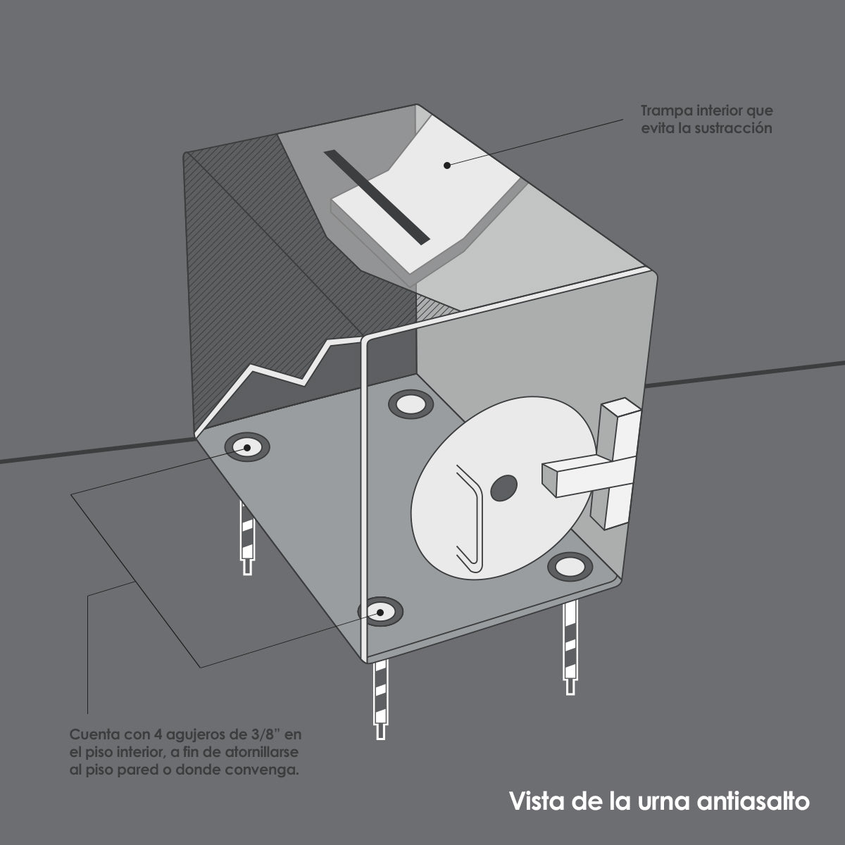 URNA ANTIASALTO NO. 2 DOBLE