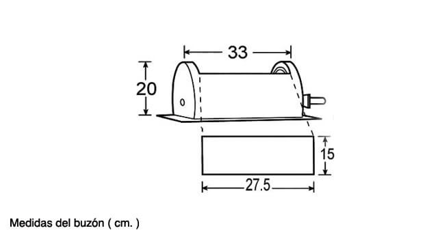 CAJA FUERTE CON BUZÓN ROTATIVO MOD. BR-62