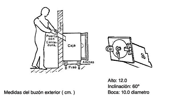 CAJA FUERTE CON BUZÓN EXTERIOR MOD. BE-62